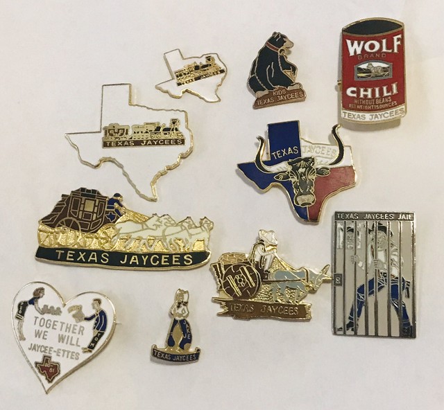 Texas Jaycees 10 Pin Assortment eBay