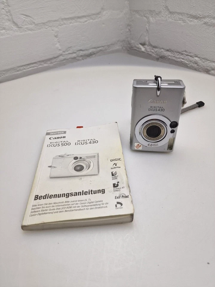 Canon Digital IXUS 430 / PC1086 4,0 MP Digitalkamera - Silber - Bild 2 von 4