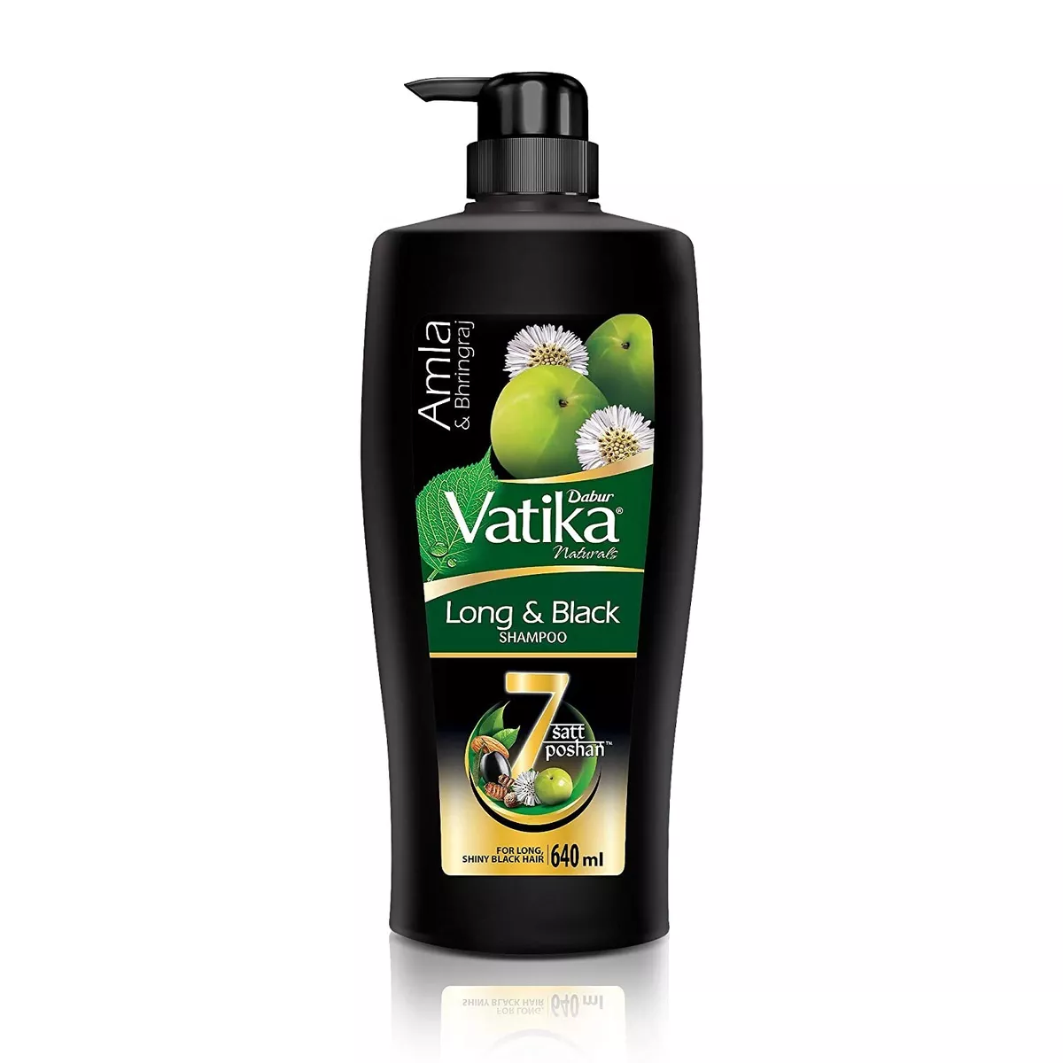 Vatika Shampoo with Amla Bhringraj For Long Shiny Black Hair