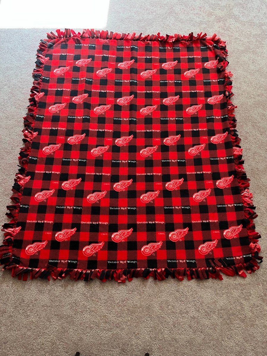 NHL DETROIT RED WINGS Double-Thick Fleece Bedspread/Blanket 67