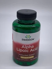Swanson Alpha Lipoic Acid Capsules, 300 mg, 120 Count Exp 11/25