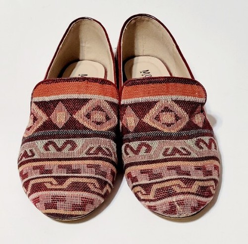 Monroe & Main SW Aztec Design Boho Woven Tapestry Loafers SlipOn Shoes Wms 8.5US - Picture 9 of 21