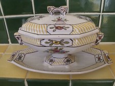SUPERBE ANCIENNE SAUCIERE EN FAIENCE