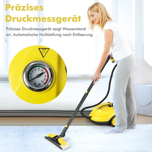 Dampfreiniger Reinigungsmaschine 2000W mit 13 Zubehör 1,8L Tank Dampfbesen - Bild 5 von 9