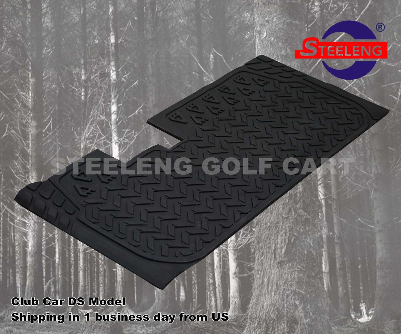 CLUB CAR DS MODEL GOLF CART RUBBER FLOOR MAT