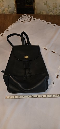 Vintage Coach 9791 Black Leather Backpack The Daypack Style Rucksack ...