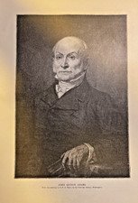 1884 Vintage Magazine Illustration President John Quincy Adams
