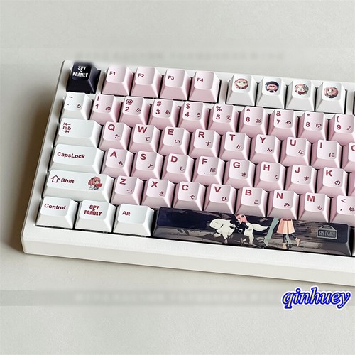 Anime Keycaps Anya Forger Spy Family Cherry Height PBT for Cherry MX Keyboard - Picture 2 of 6
