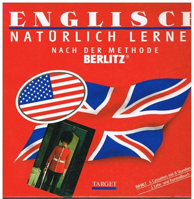 Englisch Natürlich Lernen nach der Methode Berlitz mit 6 MC Medien 8 Stunden NEU