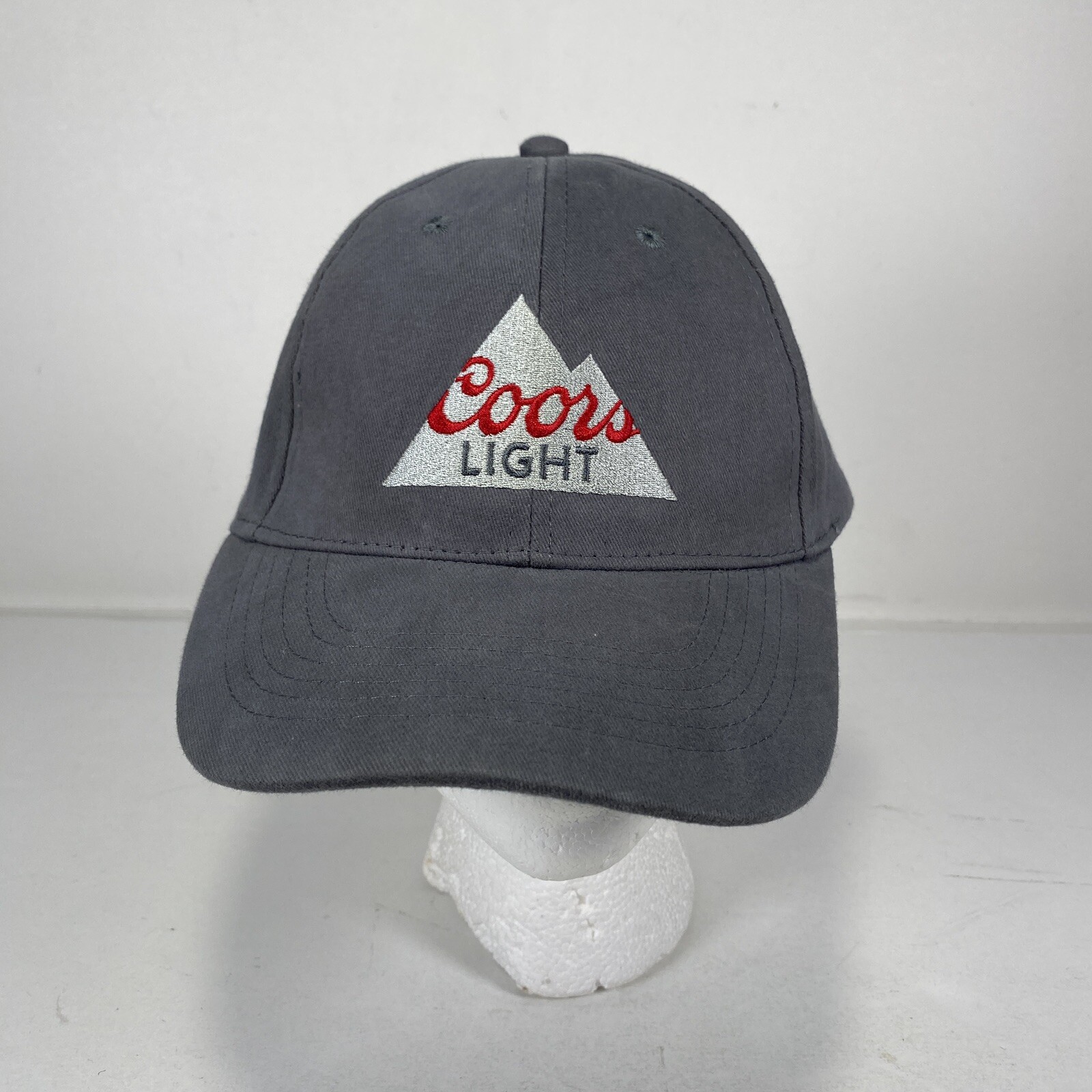 Coors Light Beer Cap Hat Adjustable Gray Snapback Baseball Dad Casual Logo ACME