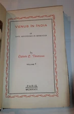 VENUS IN INDIA, or Love Adventures in Hindustan book, Volume 2, RARE circa 1918