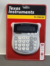 Texas Instruments TI-1795 SV Classic Mini Desktop Calculator Solar Battery New