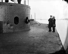 New Civil War Photo: Deck & Turret of Iron Clad USS MONITOR, 1862 - 6 Sizes!