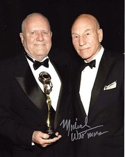 MAKEUP ARTIST MICHAEL WESTMORE SIGNED 'STAR TREK' 8x10 PHOTO COA PATRICK STEWART