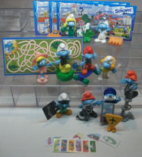 (1734) Komplettsatz SCHLÜMPFE IN DER CITY  + 10 BPZ deutsch von FERRERO 2018