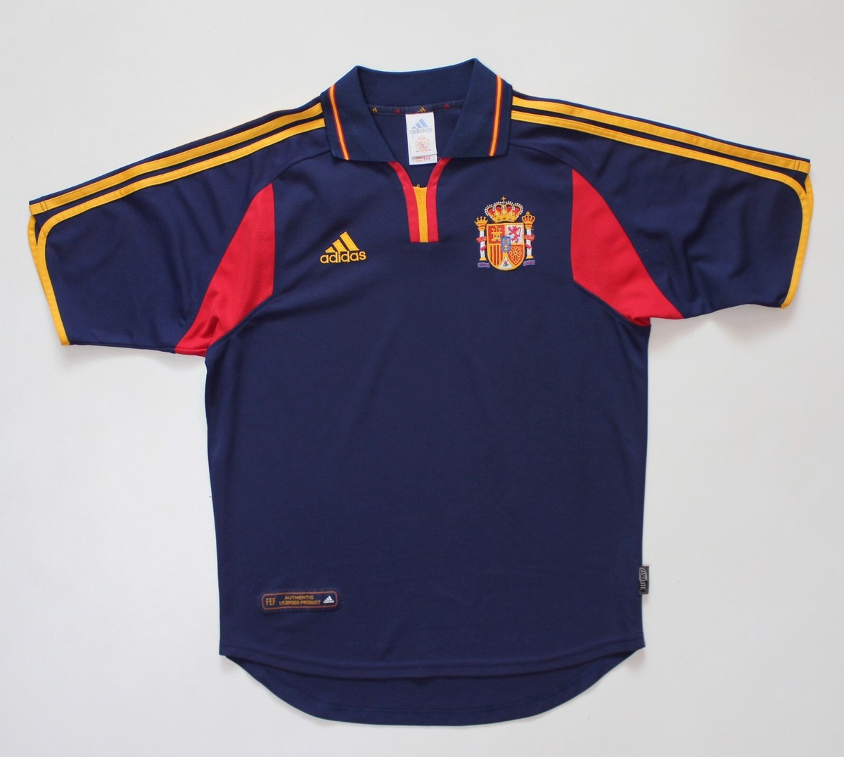 adidas スペイン代表 ユニフォーム アウェイ ユーロ2000 00s Vintage 2000 - 2002 Spain Away Football Shirt Jersey Adidas (size