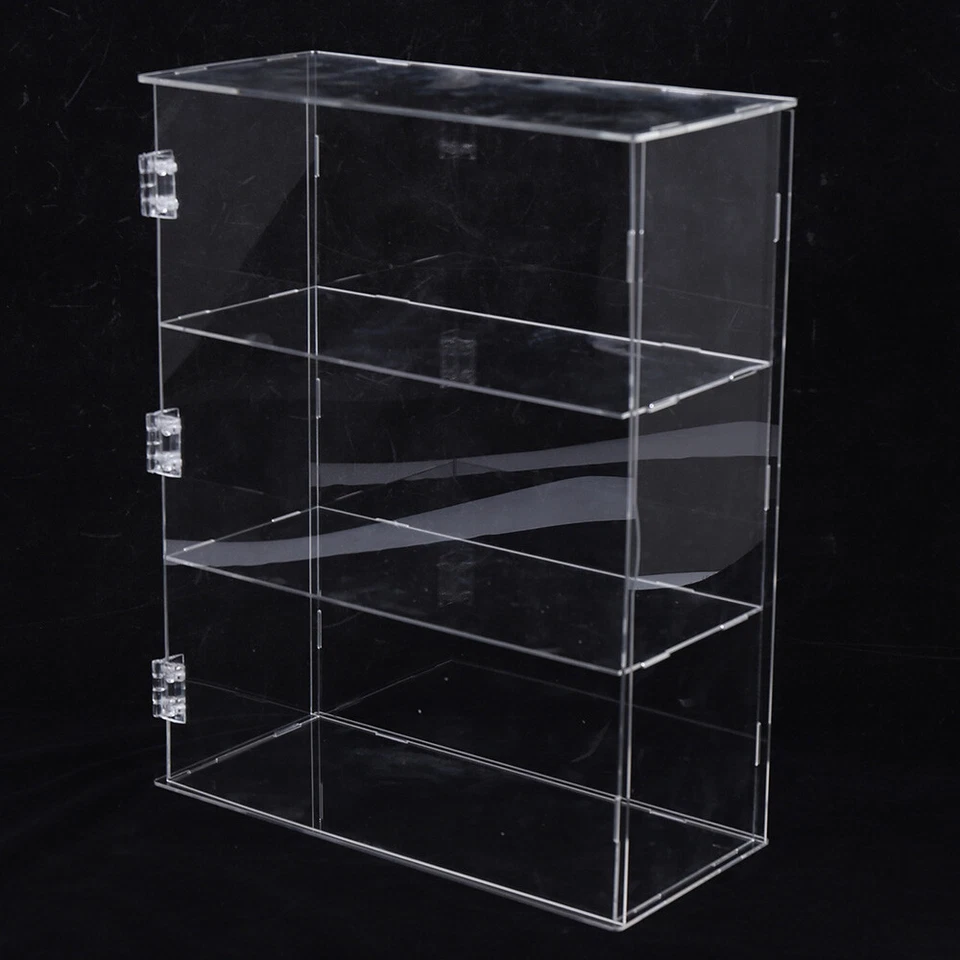 3-уровневая прозрачная акриловая витрина для коллекционных карт, настенный шкаф ShelfOpens - Изображение 2 из 4