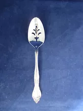 Oneida Silverplate Flatware  - AFFECTION 1960 -  Slotted Serving Spoon CUBE