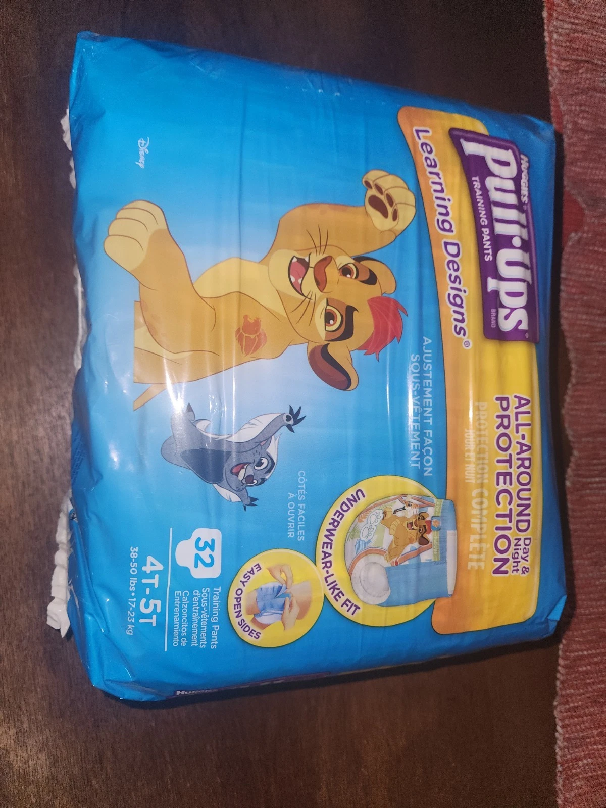 vintage rare huggies pullups lion guard original print size 4T-5T