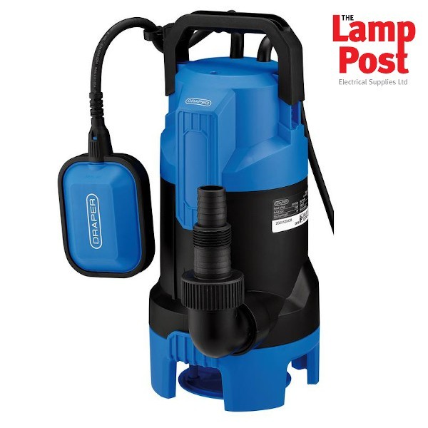 Draper 27477 230V Submersible Dirty Water Pump with Float Switch 260L/min 550W