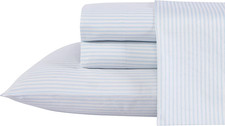 Laura Ashley - Queen Size Sheet Set, Soft Cotton Sateen Bedding with Matching Pi