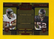 74524 2008 Contenders Draft Class Gold #16 Steve Slaton/Xavier Adibi TEXANS /100