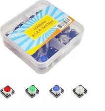 3.3V 5V Illuminated Momentary Tactile Push Button Switch LED Light 12x12mm PCB