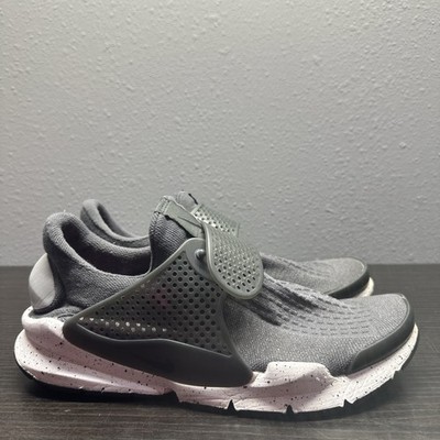 Nike Men's Sock Dart Grey/White Sz 12 819686-003 Sneakers Shoes