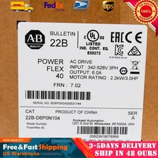 22B-D6P0N104 Allen-Bradley PowerFlex 40 2.2KW/3.0HP AC Drive US Free Tax