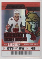 2019 Upper Deck Credentials Debut Ticket Access Red /99 Scott Sabourin #71 x7n
