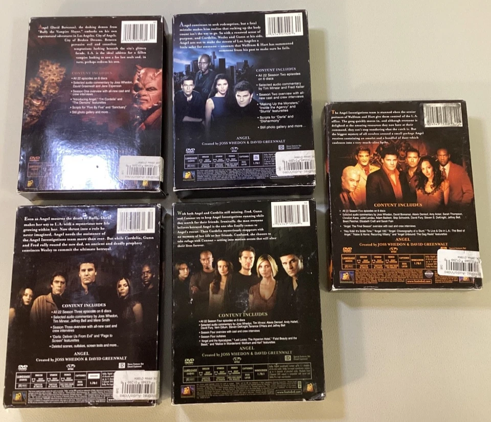ANGEL - THE COMPLETE SERIES Seasons 1-5 DVDs - Vampire TV Series JOSH WHEDON - Image 3 of 4
