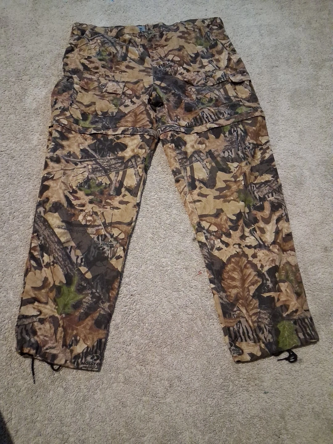 Ashford Springs Pants Men's 2XL Camouflage Convertible Shorts Hunting Adjustable