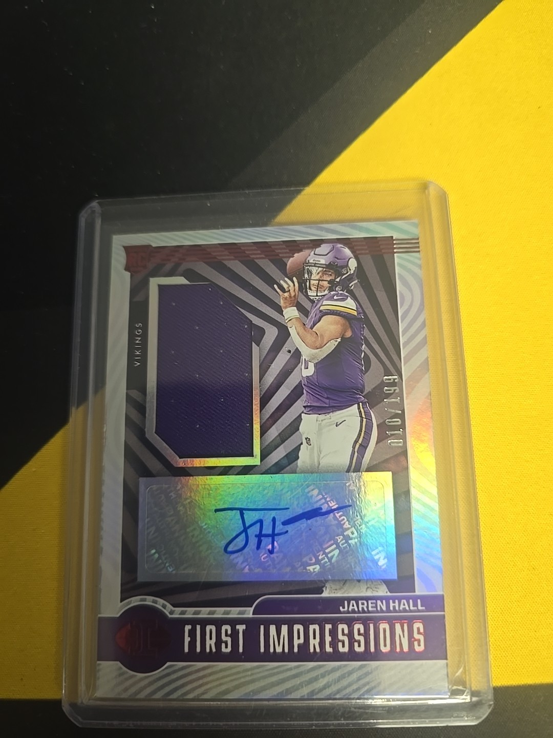 2023 Panini Illusions  First Impressions Autographed Memorabilia Jaren Hall /399