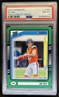 2024 Panini Donruss Bo Nix Press Proof Green RC Rated Rookie #369 Broncos PSA 8