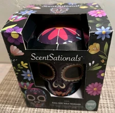 Halloween ScentSationals Full Size Wax Warmer Skull Julia Day of The Dead - NIB