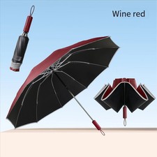 Automatic reverse 23-inch aluminum alloy umbrella for women, sun and rain dual-p