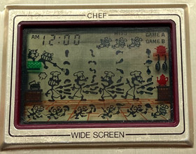 Vintage 1981 GAME & WATCH - CHEF FP-24 - LCD Game (Very Good Condition)