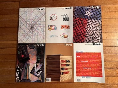Print America s Graphic Design Magazine Lot 1989-1990