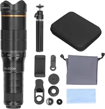 Cell Phone Camera Lens Kit, Universal 32x Telephoto Lens, Portable 32X Mobile Ph