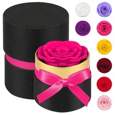 Mini Single Rose Box, Mini Forever Roses, Stunning Pink Roses, Preserved Fres...