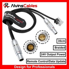 10 Pin to RJ45 2 Pin 24V Power Cable for ARRI ETH Alexa Mini LF Teradek 35cm