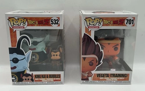 KING KAI & BUBBLES & VEGETA TRAINING "DRAGONBALL Z  FUNKO POP