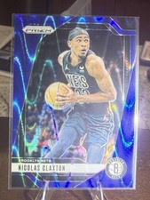 2024-25 Panini Prizm Blue Pulsar Prizm /99 #38 Nicolas NIC CLAXTON Card