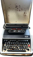 Olivetti Lettera DL Vintage Typewriter with Case As Is thumbnail