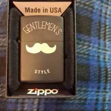 Zippo Gentlemen's Style Mustache Design Collectible Lighter Made in USA