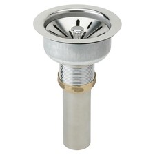 Elkay LK335 3-1/2" 316 SS Strainer Basket with Rubber Seal  Tailpiece