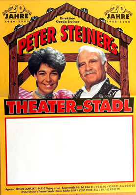 1486 - PETER STEINER'S THEATERSTADL 1990 - orig. Concert Poster - Plakat A2 F/U