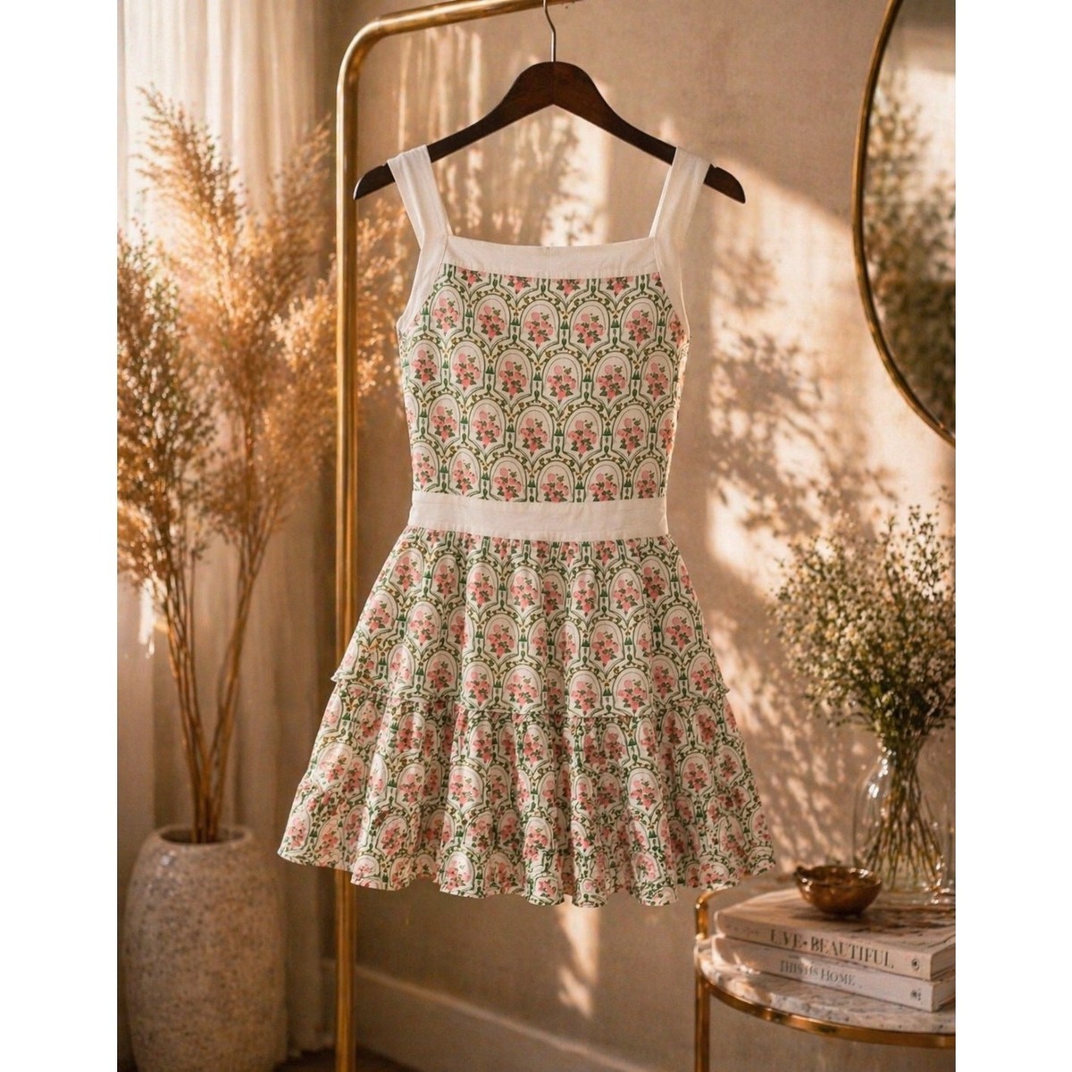 party dress Moonlight Sparkly Sleeveless Party Dress Shimmer Plunging Neckline Ecru/Gold / 16 / Micro Mini main image 1