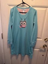 Girls Size M Night Gown with A Owl On The Front. Great Condition