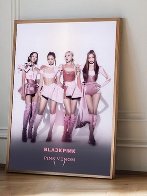 Blackpink Pink Venom Kpop Girl Group Music Poster